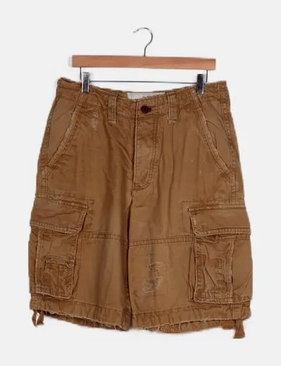 Abercrombie & Fitch Bermuda cargo camel