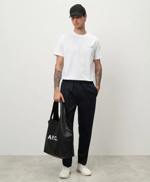 A.P.C Gots blanc N white t-shirt with logo print