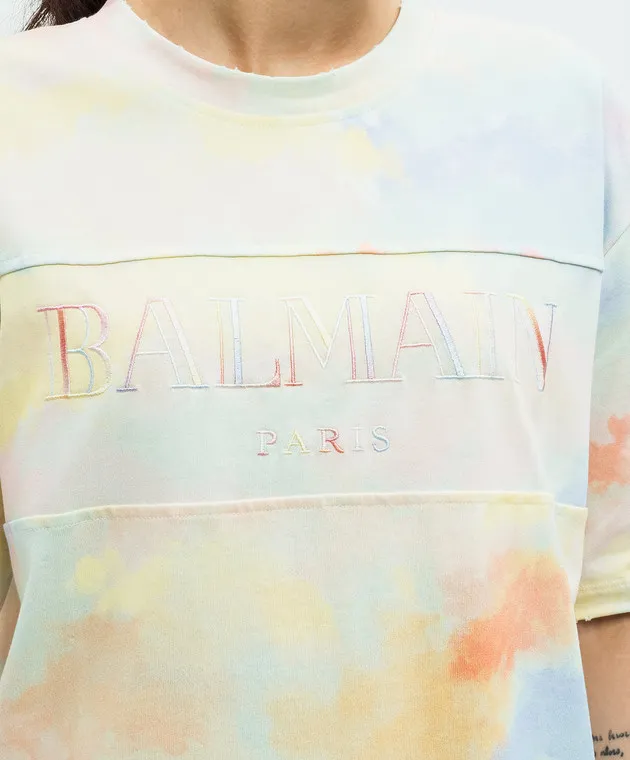 Balmain Cloud Vintage T-shirt with logo embroidery