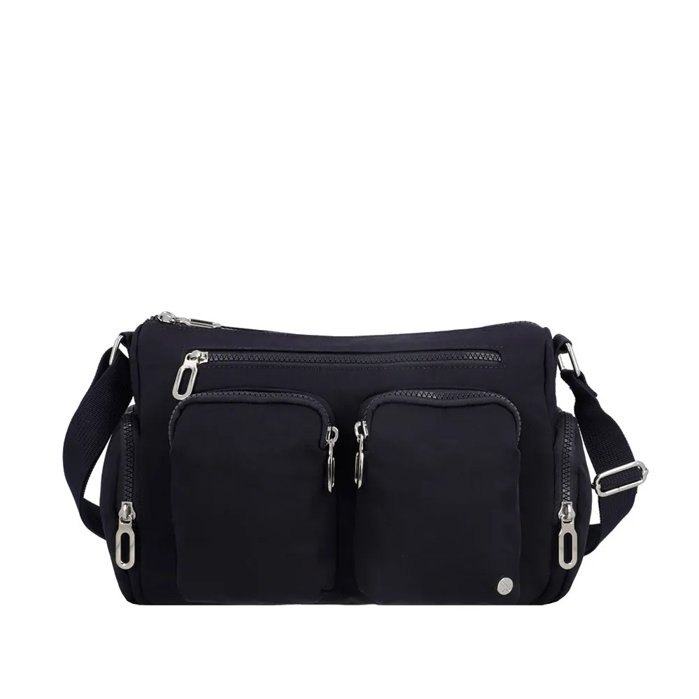 Bandolera Lucca azul M