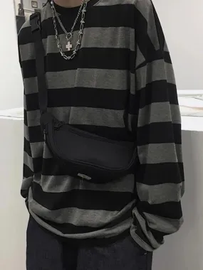 Camisa gótica a rayas