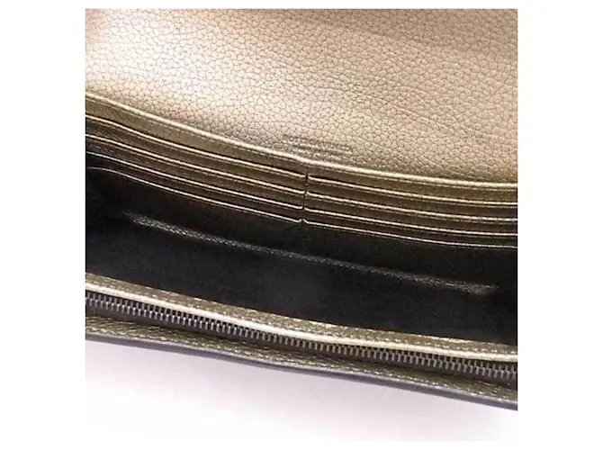 Cartera Long Bill Bottega Veneta Dorado 