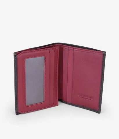 cartera pequeña marron en piel