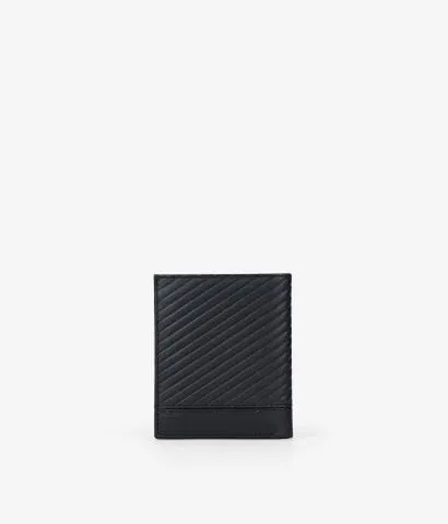 Cartera piel negra sin portamonedas