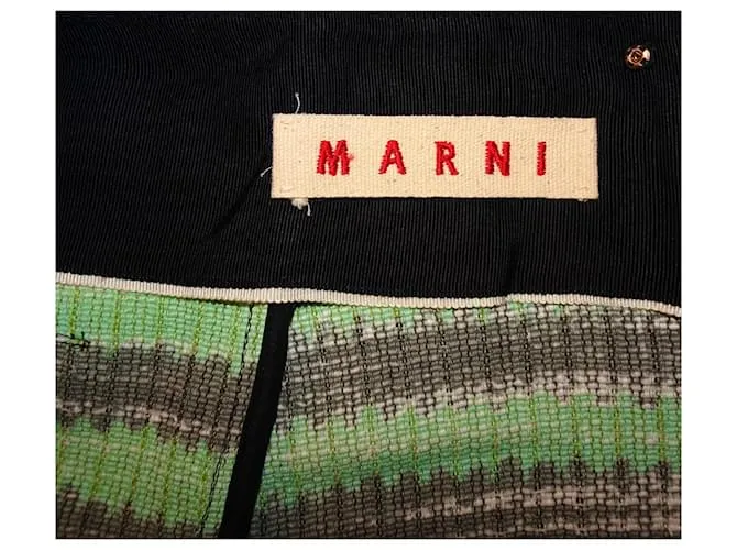 FALDA MARNI DE MEZCLA DE LANA Multicolor 