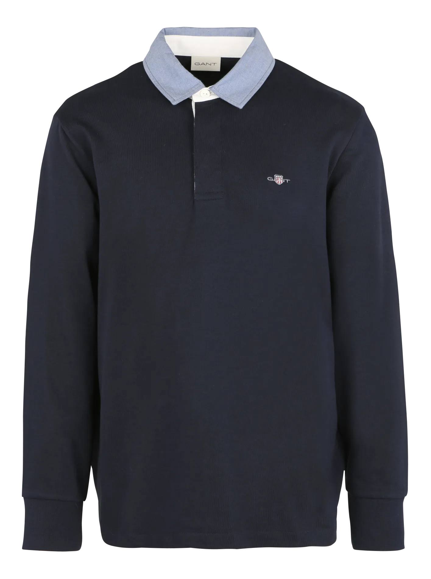GANT Polo recto de algodón en azul