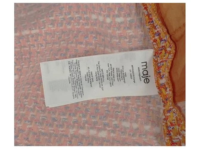 Maje Vestidos Multicolor Naranja 