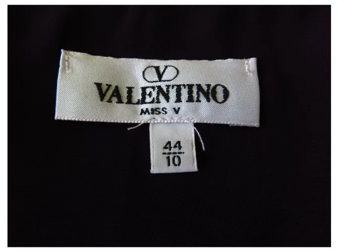 Miss Valentino falda de lana y encaje Púrpura 