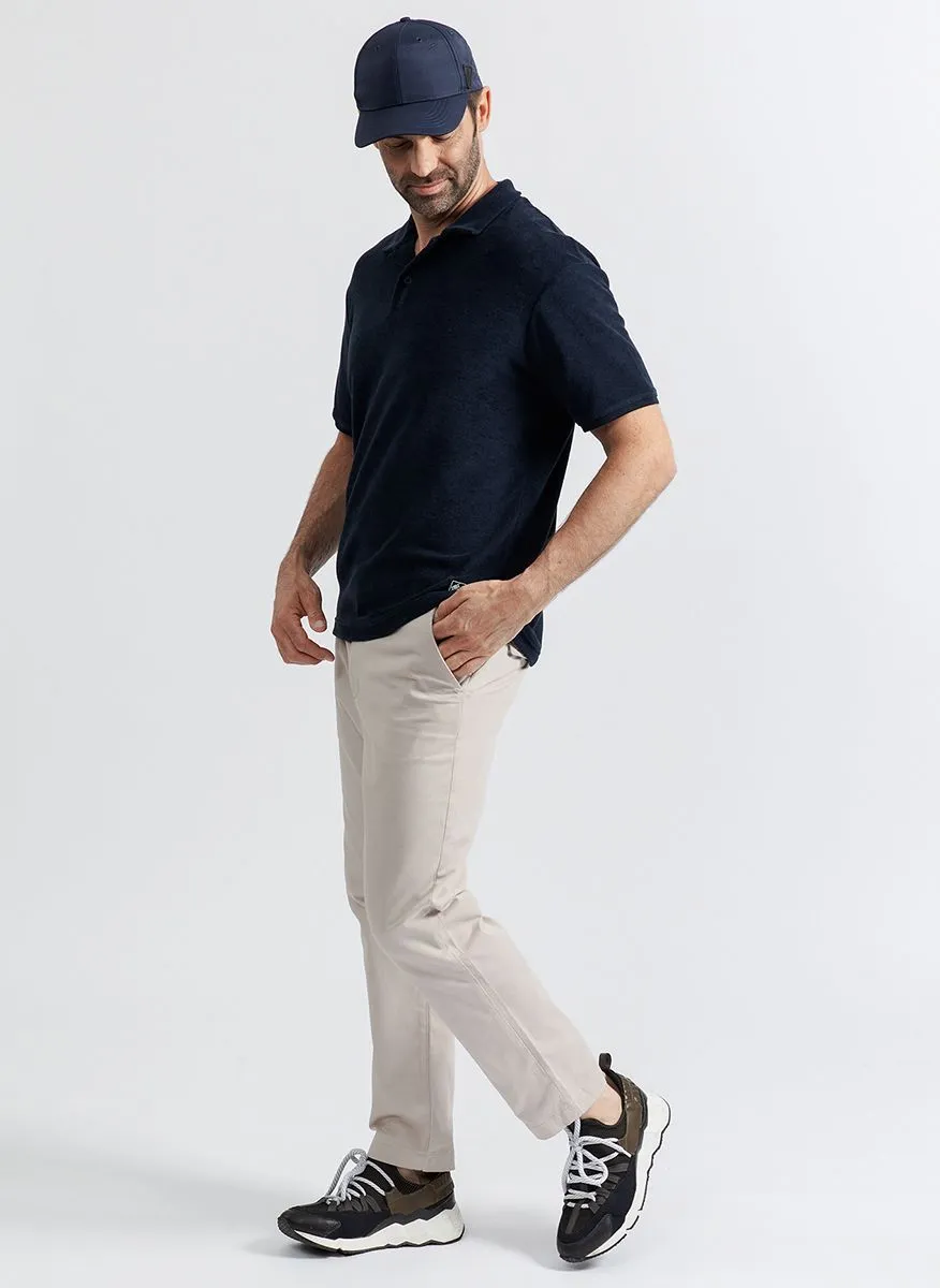 NEW MAN BREAK - Polo de manga corta de algodón piqué en azul