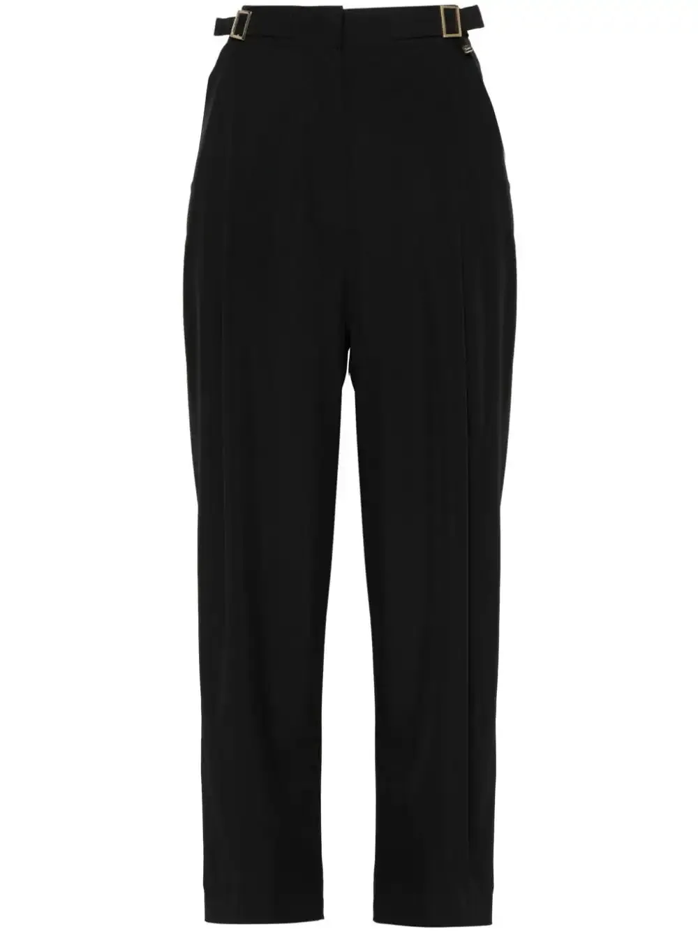 PANTALN CROPPED RECTO NEGRO