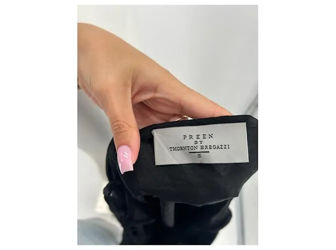 Preen By Thornton Bregazzi PREEN POR THORNTON BREGAZZI Vestidos T.International S Poliéster Negro 