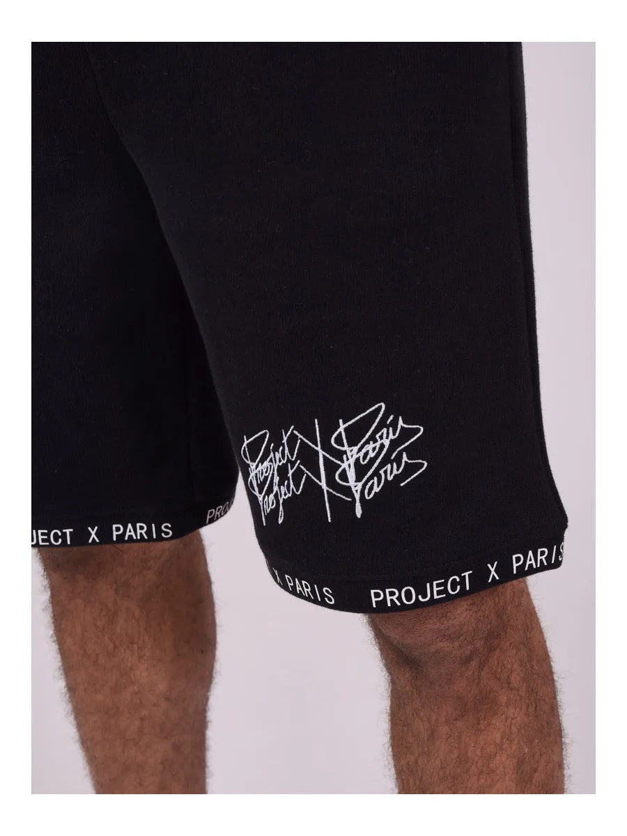 project x paris bermuda estilo punto suave- Negro