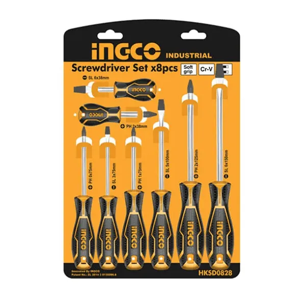 Set Destornilladores 8 Pcs Ingco