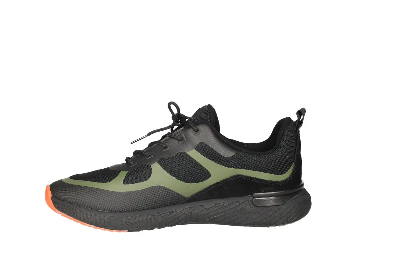 Sneaker Atom Nylon Negro/kaki Waterproof