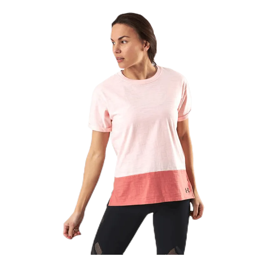 Under Armour UA Charged Cotton SS Pink