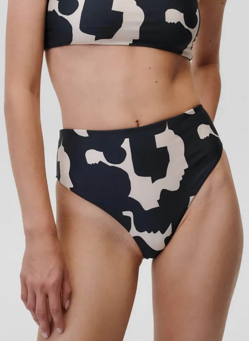 UNDRESS CODE SUMMERTIME - Top de bikini estampado en negro