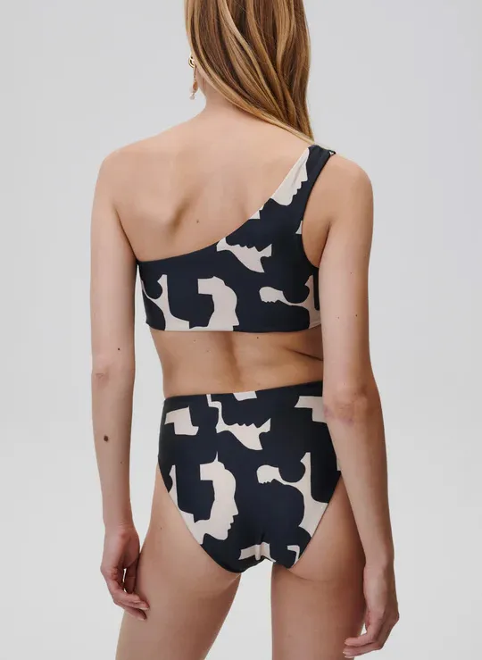 UNDRESS CODE SUMMERTIME - Top de bikini estampado en negro